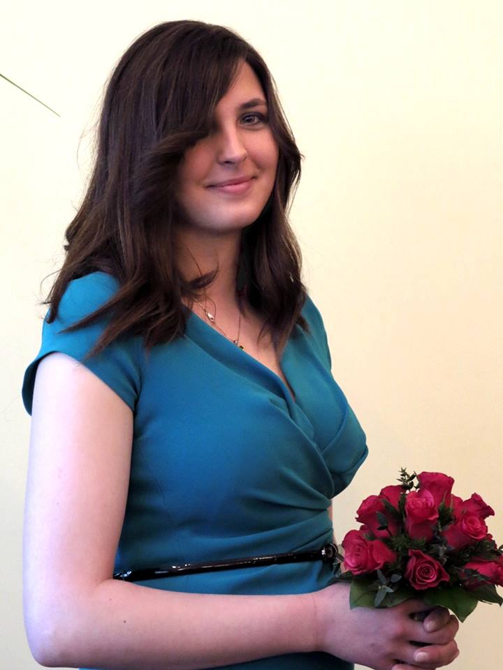 Agnieszka w zielonej sukience
